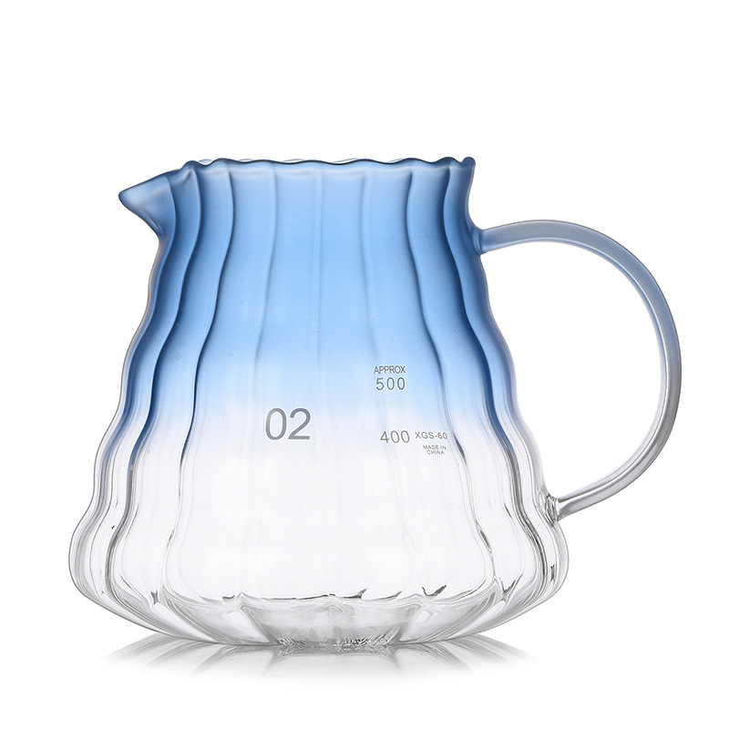 Filtering Smart Cup Coffee hand-brewed pot, home high borosilicate glass sharing pot, coffee extraction cloud pot set Application Scenario