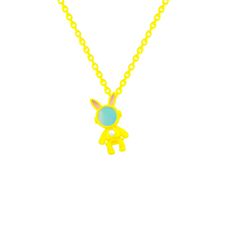 The design sense space rabbit necklace is a versatile, niche, and light luxury pendant for women. It's a new and fashionable bestseller. Wholesale of collarbone chain accessories Item Picture