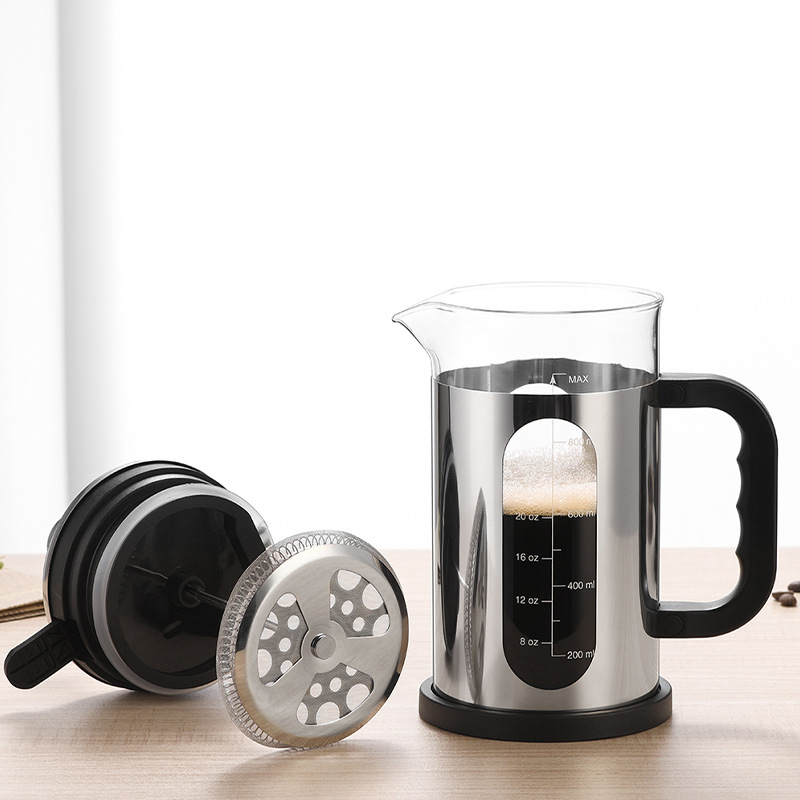 Coffee press, high borosilicate glass heat-resistant tea infuser, sealed press and stewing coffee utensil, household sharing pot Application Scenario