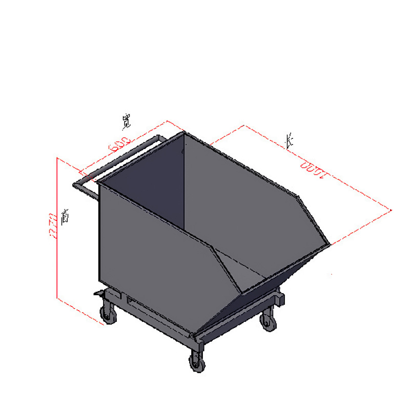 Chip collection vehicle, industrial iron chip collection vehicle, dump hand-pushed machining center, aluminum chip waste vehicle Item Picture