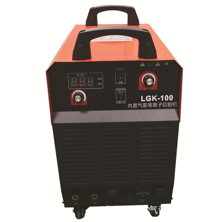 The LGK-100 Marine plasma cutting machine is equipped with an internal air pump and does not require an external air source. It is a 440V plasma cutting machine details Picture