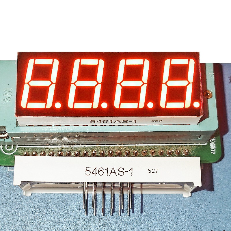 Factory direct supply of 0.56-inch 4-digit LED digital tubes: 5461BS with common anode and 5461AS with common cathode, high-brightness red full figure