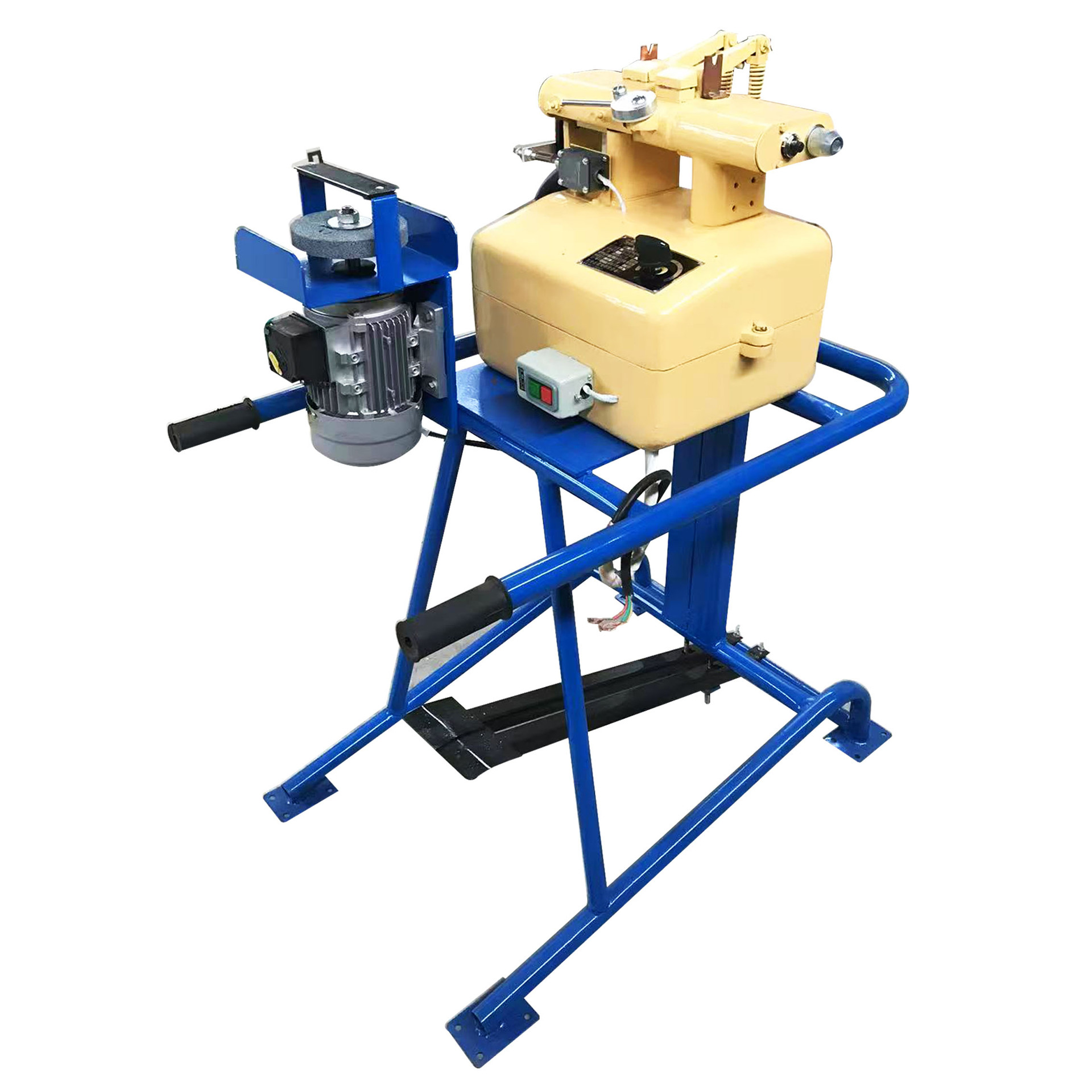 UN-5 type copper wire combination butt welding machine, large aluminum box, foot-operated pressurized copper head butt welding machine, grinding wheel machine Item Picture