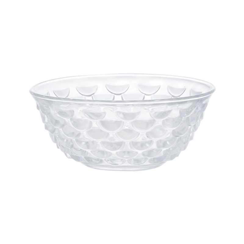 "Yearly Abundance Fish Scale Bowl Glass Crystal Bowl Six-piece gift box set, opening ceremony event gift. Item Picture