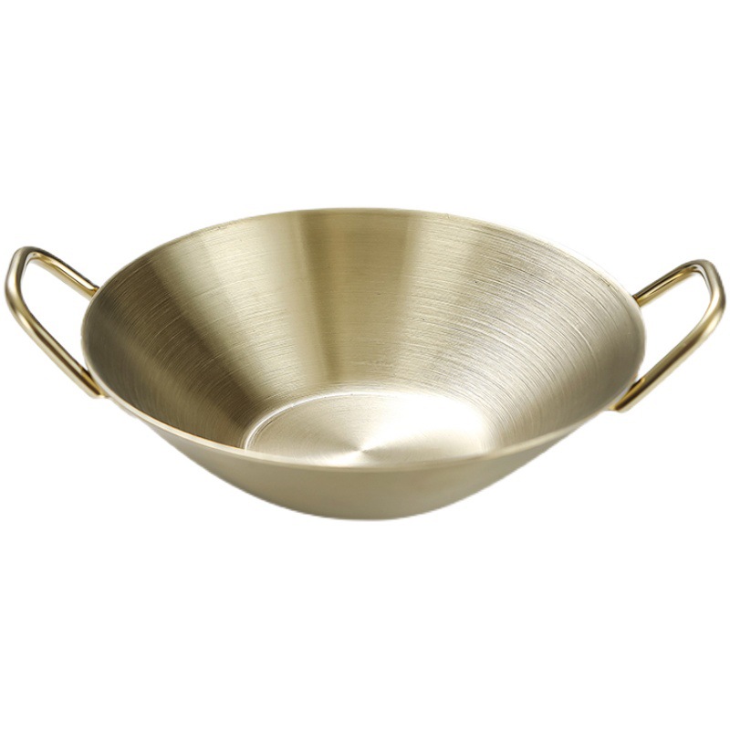 304 Korean-style stainless steel creative small seasoning plate, golden dipping sauce plate with ears, double-ear plate, flavor plate, snack and dessert plate Item Picture