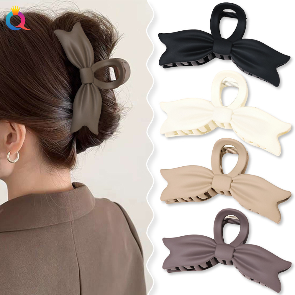 Qiyue Cross-border Bow Hairpin for Women, large, elegant updo hair clip, shark clip hair accessory wholesale details Picture