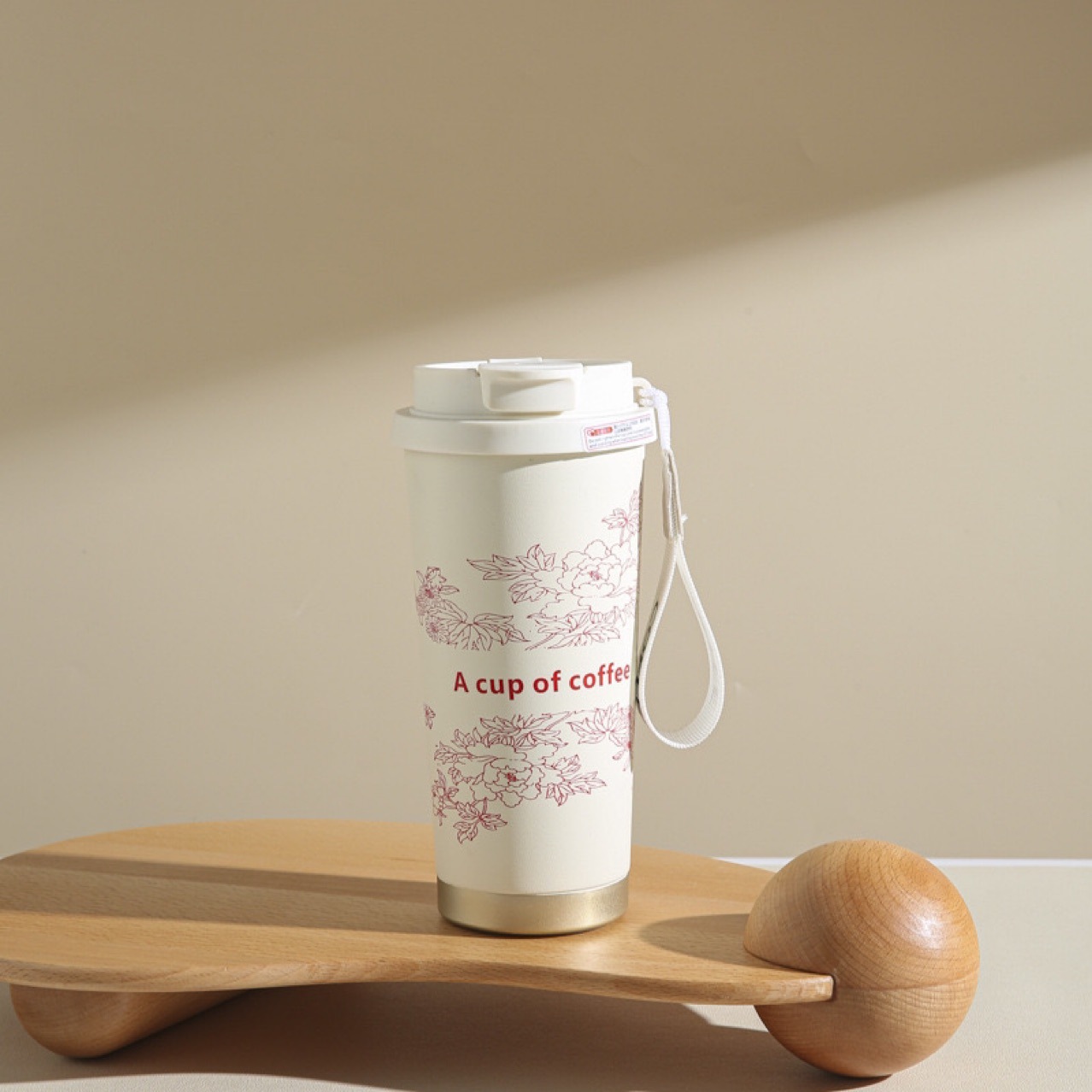 New high-appearance 304 stainless steel lily of the flower coffee cup with heat and cold preservation, portable large-capacity double-drinking straw cup Application Scenario