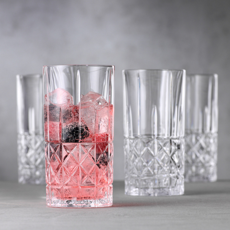New 2023 products: KING Crystal Brandon Engraved Crystal Glass Whisky Glass, Water Glass and Juice Glass details Picture