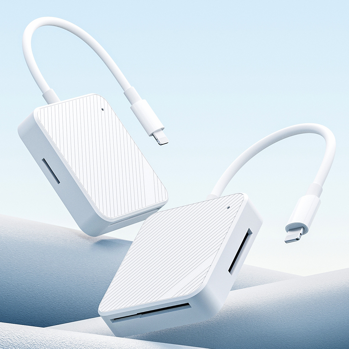 Four-in-one card reader external SM SD XD M2 multi-in-one camera memory card is suitable for Apple type c details Picture