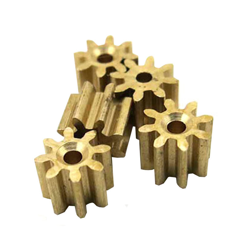 0.4 module 8/9 tooth copper gear 1mm 1.5mm hole movement toy metal small and micro straight teeth Item Picture