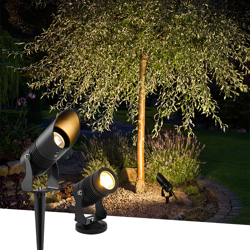 Wholesale led outdoor spotlights, waterproof tree shooting lights, garden tree lighting lights, villa 220v ground socket lights, lawn ground socket lights Application Scenario
