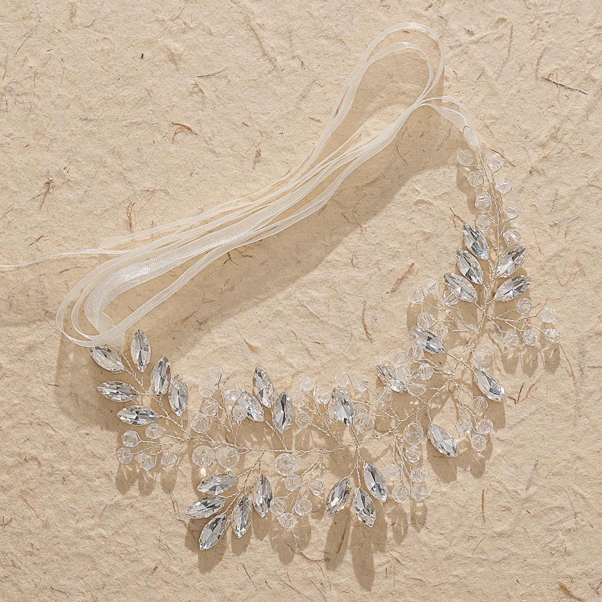 European and American brand headwear, crystal hair bands, hand-designed bridal accessories, water diamond hair bands, cross-border wholesale supply full figure