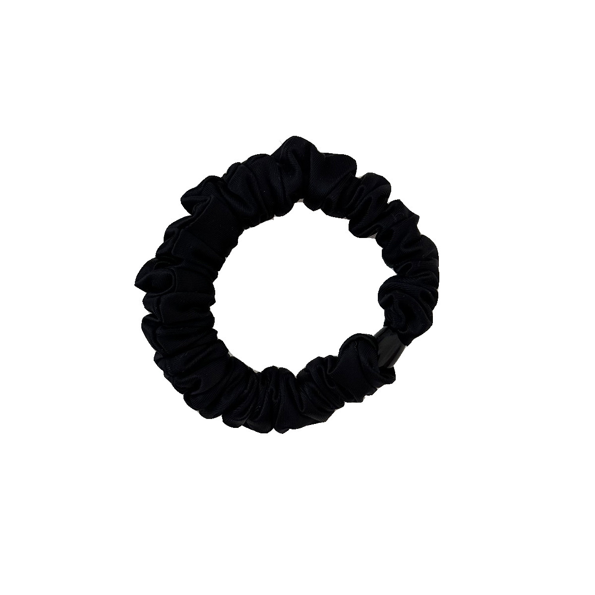High-end, fresh, pleated satin texture, small intestine hair band, new fashionable and stylish hair tie, ponytail leather band Item Picture