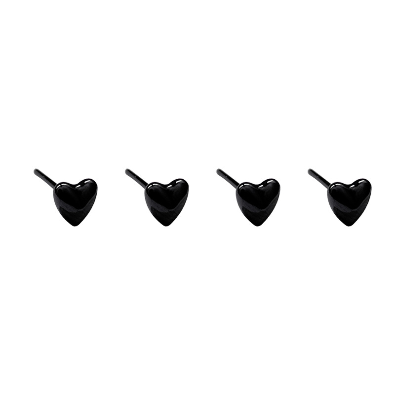 Bioceramic heart-shaped stud earrings, a fashionable and niche design for women, are designed to nourish the ears and are less likely to cause allergies. They are best-selling earrings Item Picture