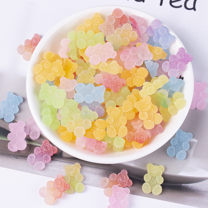 diy cream glue accessories, simulated gummy candies, gradient bear resin accessories, stationery, phone cases, hair clips, jewelry accessories Specification drawing