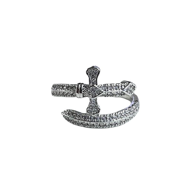The high-end Saturn drip glaze slightly inlaid open ring exudes a feminine charm, is sweet, cool, fashionable, light luxury and versatile, and is a unique and niche ring Item Picture
