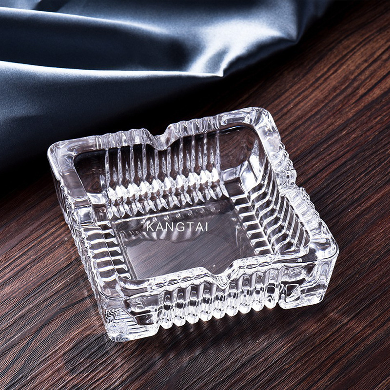 Lizun Premium crystal gear ashtrays, hotel, home, hall, KTV ornaments wholesale, logo printing details Picture