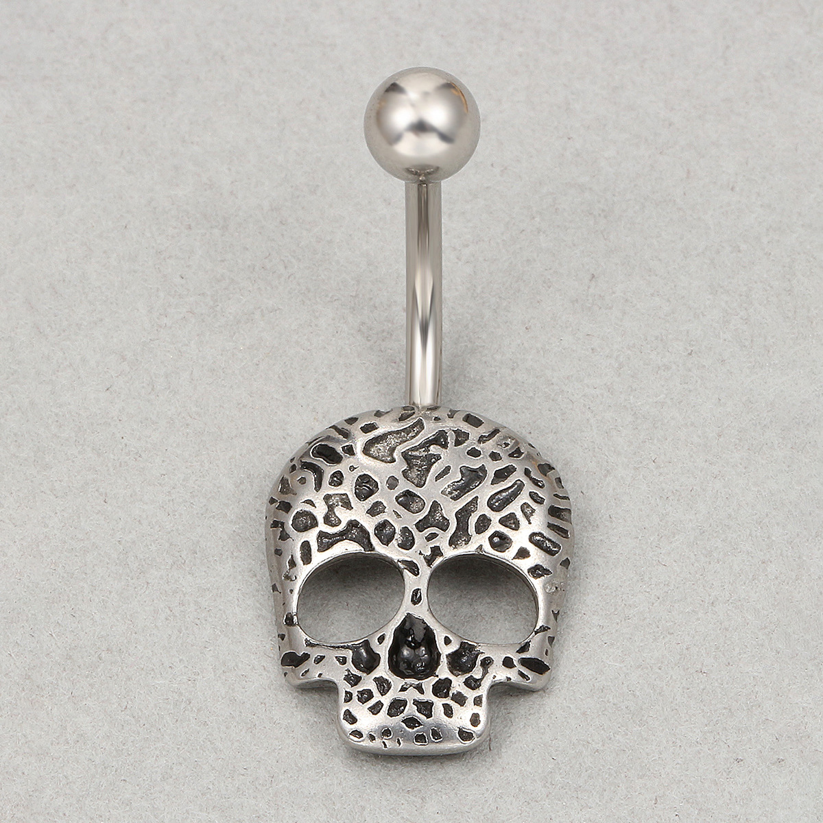 Cross-border new stainless steel double ball navel ring African fashion zircon round navel stud human piercing jewelry for women Application Scenario