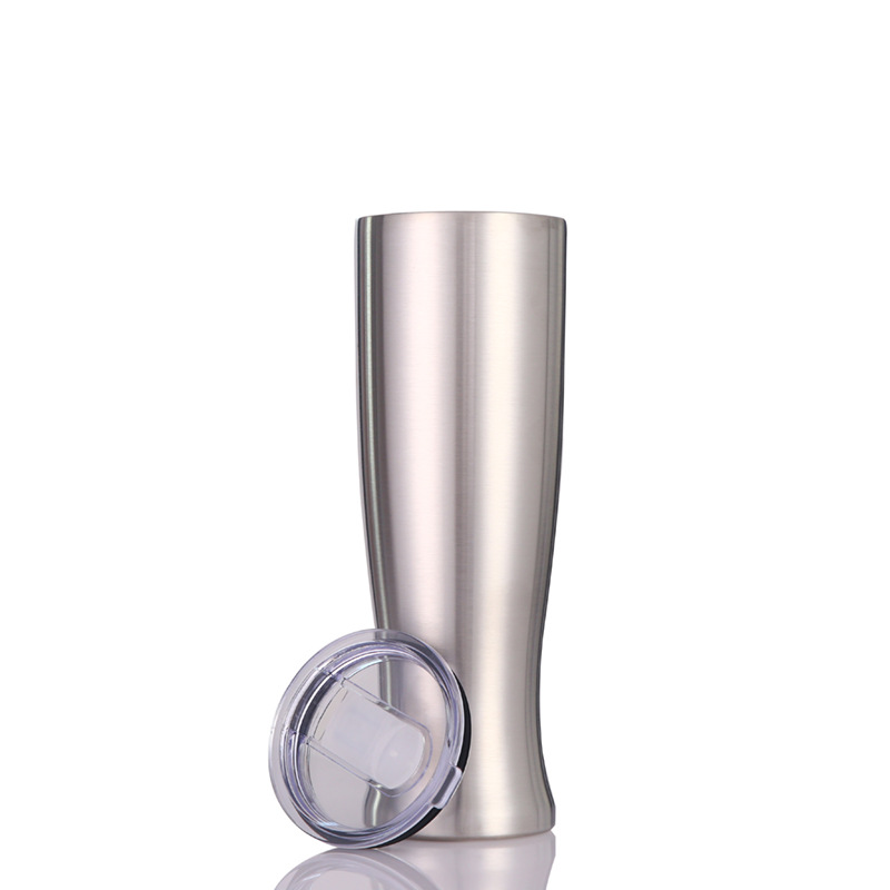 Hot-selling 304 stainless steel German draft beer cups, 30oz beer mugs, creative double-layer vacuum vase cups in stock full figure