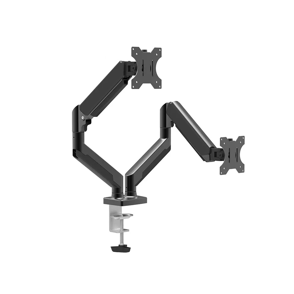 Best-selling dual-screen air pressure arm monitor stand 13-32 dual-arm computer stand lift base with a load capacity of 10 kilograms Application Scenario