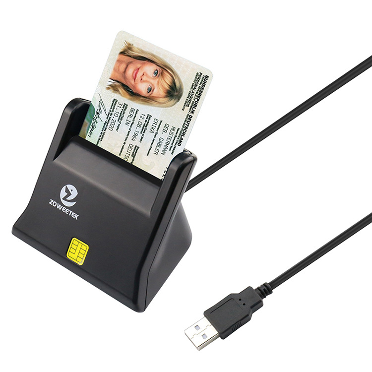 Zoweetek chip CAC Smart Card Reader for bank tax filing Item Picture