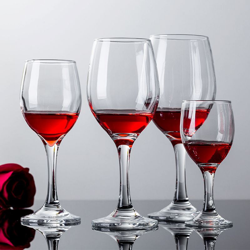 Kori one-piece thickened transparent red wine glasses, wine glasses, highball glasses and glass glasses wholesale with logo printing Specification drawing