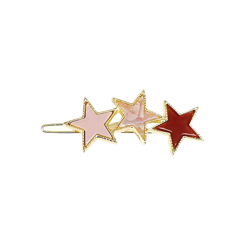 The five-pointed star bangs, the fringe clips, the hair clips, the back of the head, the frog clip, the one-line top clip, and the headwear Item Picture