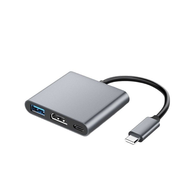 type c to hdmi three-in-one adapter cable, usb c to usb plus pd power supply hub Docking station 4k Item Picture