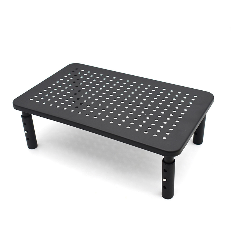The metal monitor stand with adjustable height is a notebook/printer stand and monitor platform Specification drawing