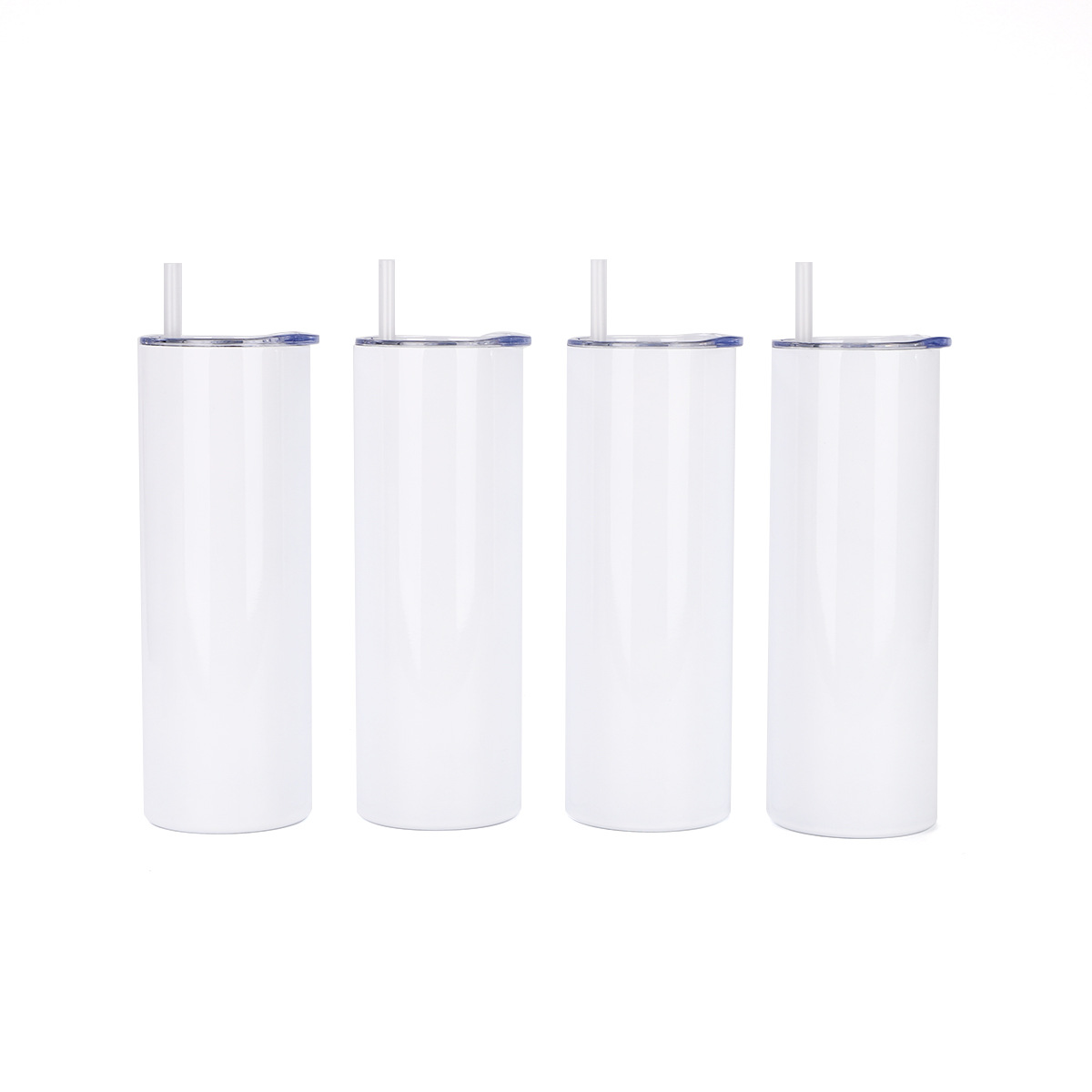 Cross-border 20oz straight cup, 304 stainless steel double-layer vacuum pure white insulated cup, sublimation car cup with straw Application Scenario
