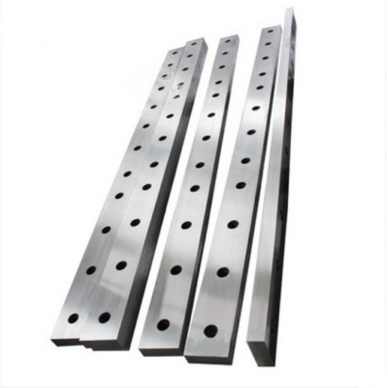 Shearing machine blades, cross-cutting blades, hydraulic pendulum shearing machine blades, upper and lower blades, crocodile shearing machine blades details Picture