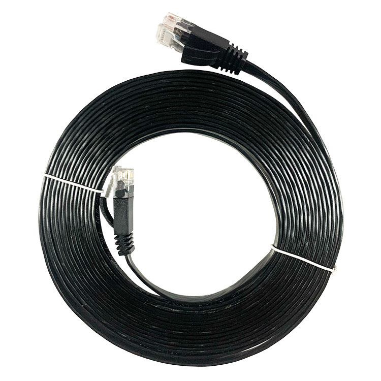 Category 6 flat network cable, Gigabit network patch cord, CAT6 flat cable, finished computer network cable, 1 meter details Picture