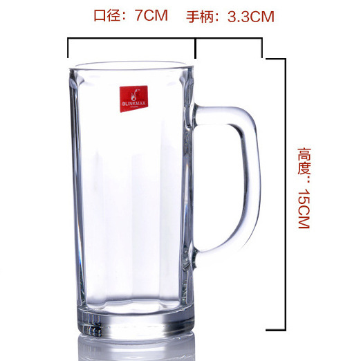 Lizun Creative striped handle cups, juice cups, beverage cups, beer mugs, draft beer cups, water cups, tea cups and glass cups Item Picture