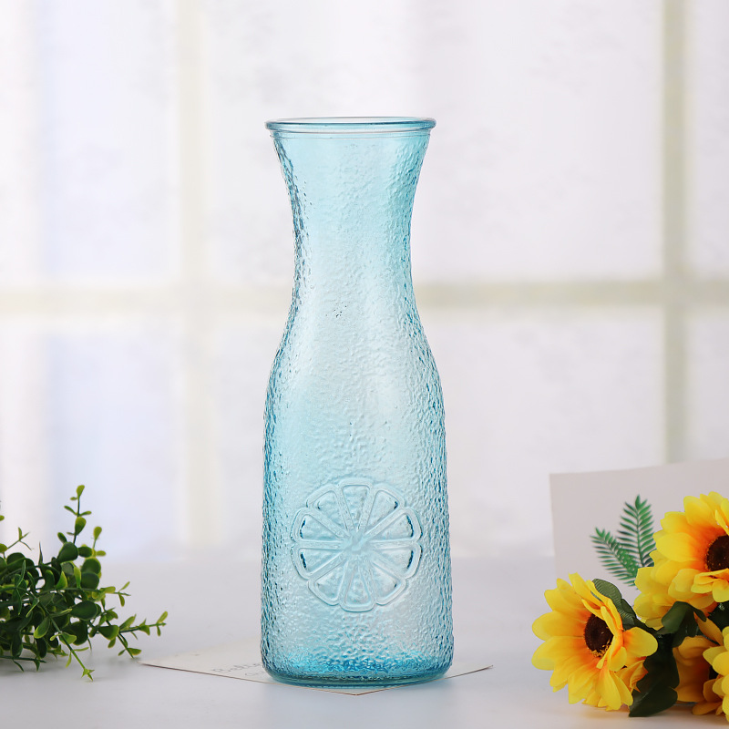 New creative ice chrysanthemum vase, flower arrangement, hydroponic vase, living room rose and lily decorative vase full figure