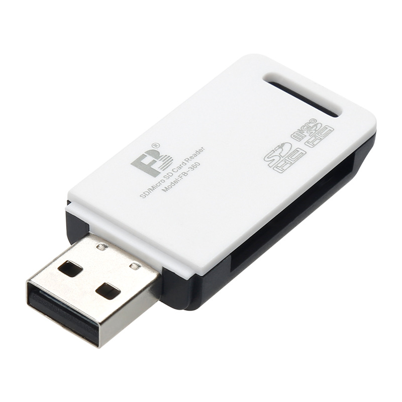 Fengbiao FB360 card reader, micro SD memory card, TF 2-in-1 recorder, USB computer, USB flash drive, memory reader details Picture