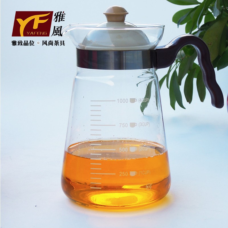 Yafeng direct-fire kettle, large-capacity heat-resistant glass teapot, cold water kettle, boiling water kettle, cold water kettle can be boiled details Picture