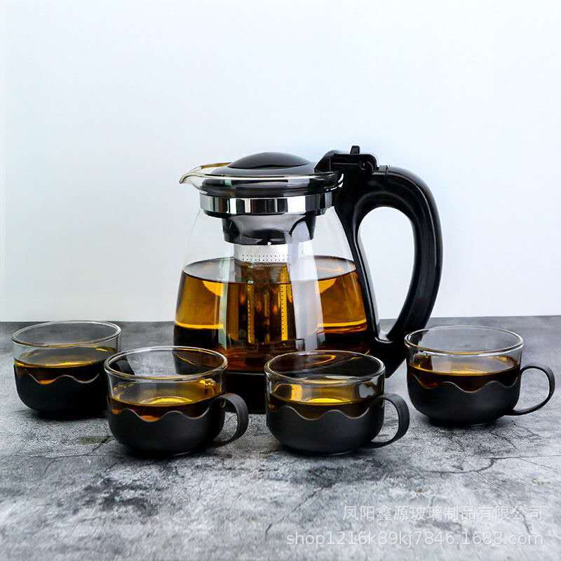 Large-capacity teapot sets, printed water bottles, event gifts, household high-appearancelevel glass tea sets and water cups wholesale Application Scenario