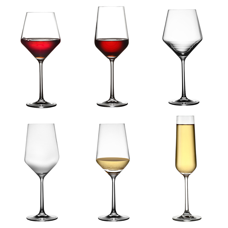 Idelita crystal glass wine glasses, wine glasses, champagne glasses, diamond series highball glasses, LOGO printing Item Picture