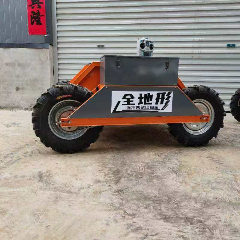 All-terrain transport vehicle, four-wheel drive transport vehicle, flatbed truck, orchard electric climbing king, electric remote control four-wheel drive handling vehicle Specification drawing
