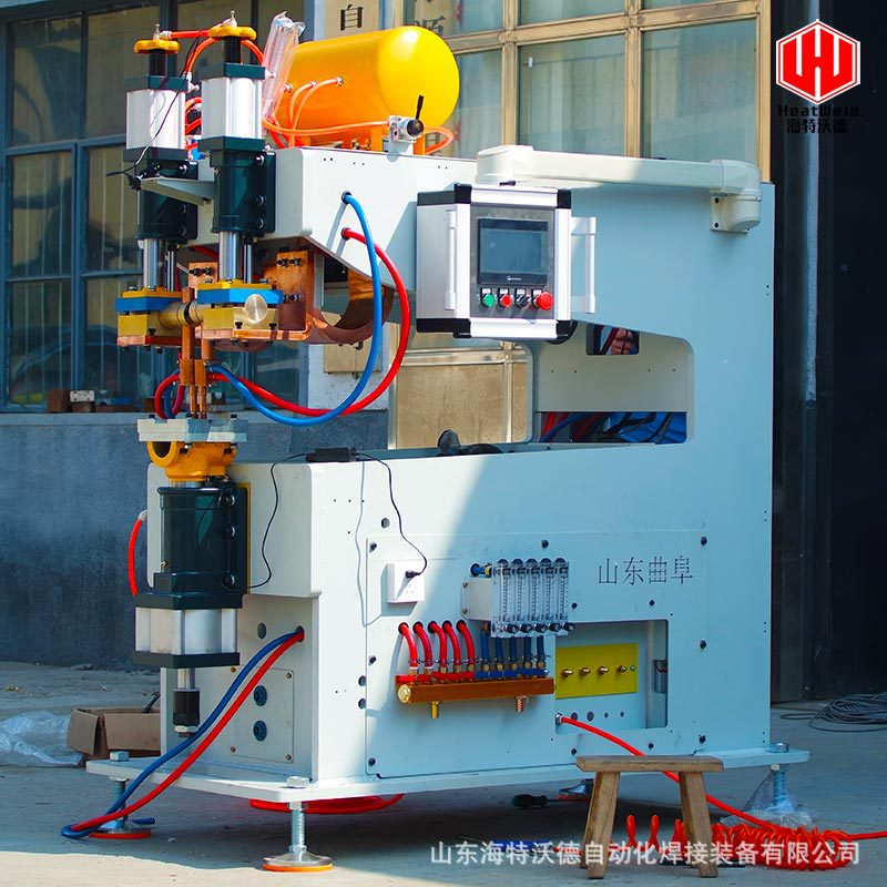 Customized metal traceless welding equipment by traceless spot welding machine manufacturer, medium-frequency inverter double-head stainless steel traceless welding machine Specification drawing