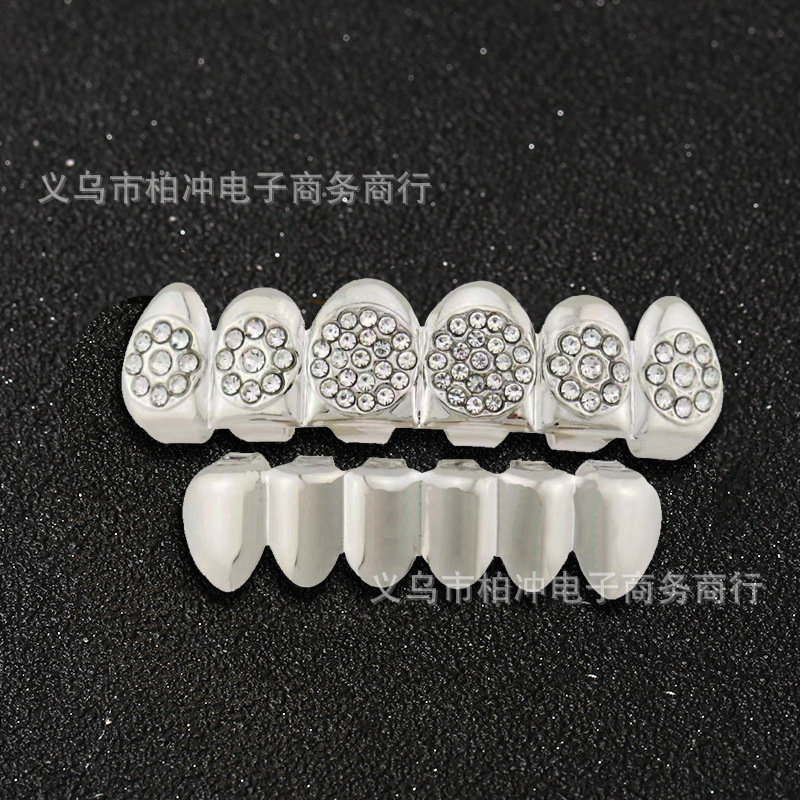 Cross-border best-selling Hippop dental braces and jewelry, European and American style, Amazon AliExpress dental grills and decorations Specification drawing