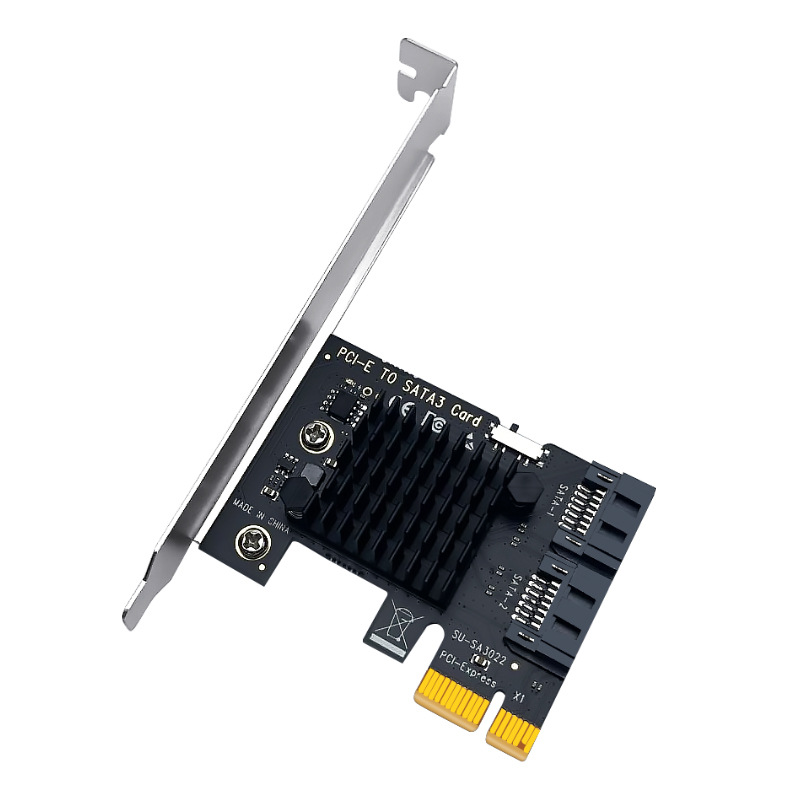 Desktop pci-e to sata3.0 expansion card, sata3.0 adapter card, hard disk expansion card, SATA6GB interface Specification drawing
