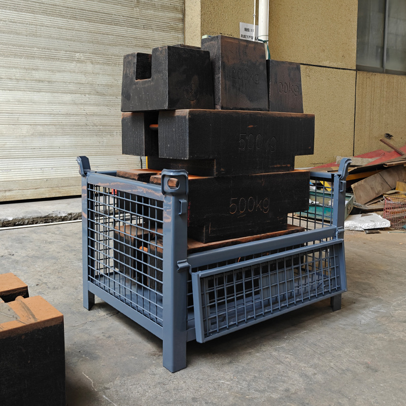 Metal storage cages, heavy-duty grid boxes, iron frames with phosphating treatment, shelves, and movable steel material boxes are wholesaled and sold directly by the manufacturer details Picture
