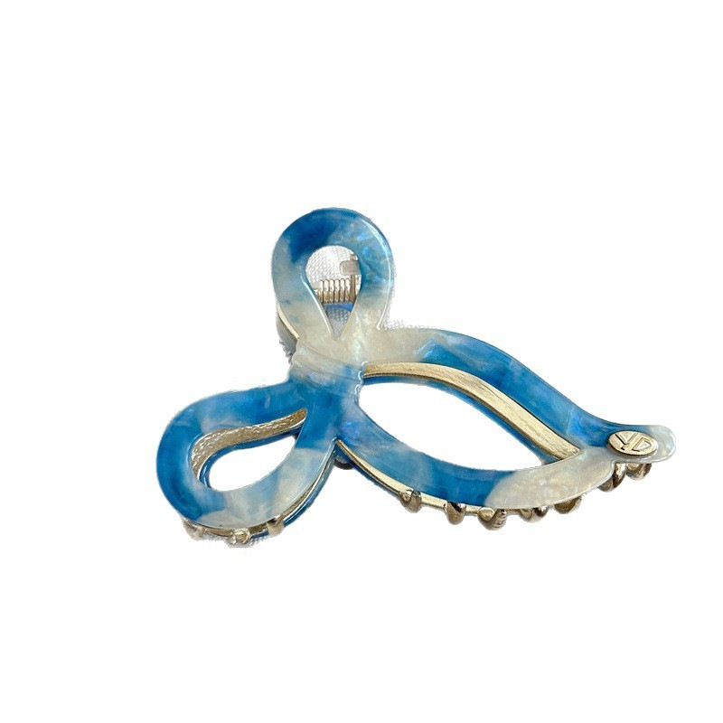 YD Acetate butterfly gripper, a fashionable and popular gripper, the shark clip at the back of the head, a high-end hair clip, a new versatile hair accessory Item Picture