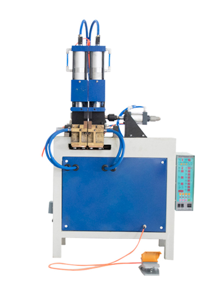 Pneumatic flat iron, square frame, stirrup, threaded iron wire, Angle iron automatic resistance flash butt welding machine for steel bar butt welding Item Picture