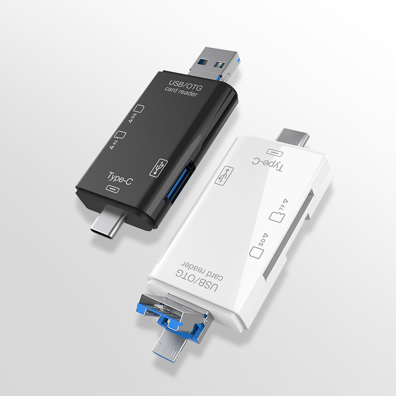 Factory private six-in-one card reader, type-c multi-functional computer, USB flash drive, camera, TF SD wholesale Item Picture