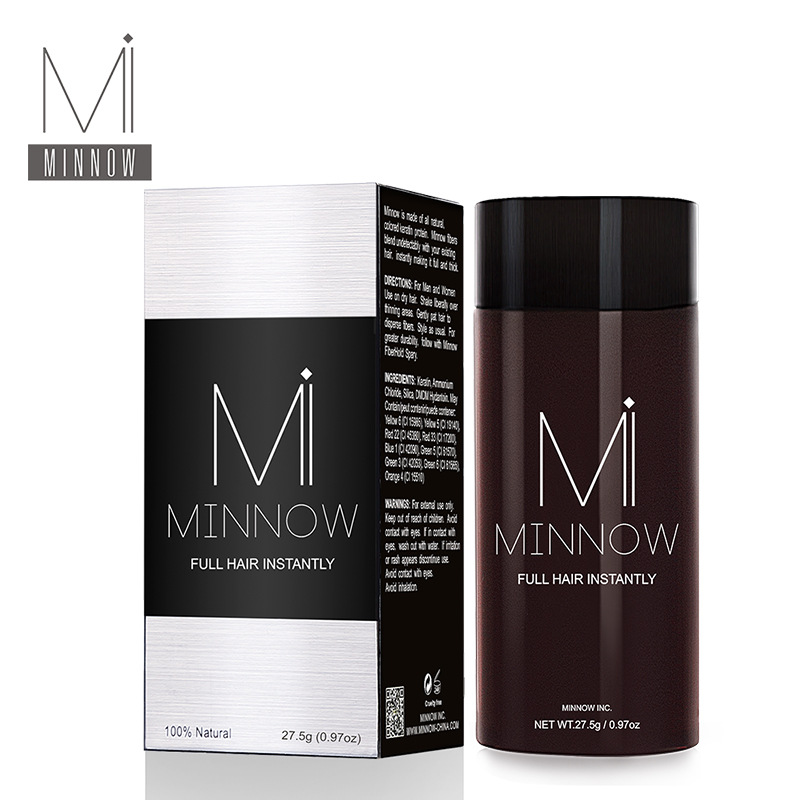 The official website offers direct sales of MINNOW hairdressing and hair styling products, including hair powder and dense fiber wigs for hairline modification Item Picture