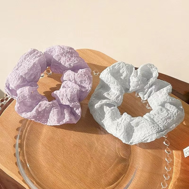 Hair flower, hair accessory, hair band, fresh spring and summer, girlish large intestine, simple hair tie, hair tie, cute girl, sweet style, leather band Application Scenario