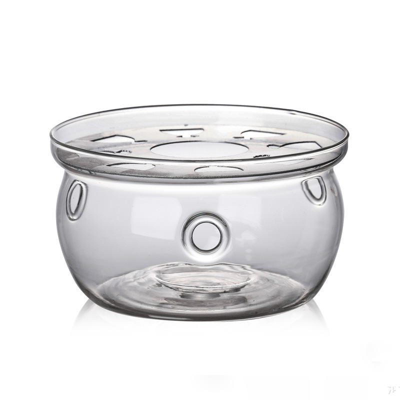 Glass tea warmer, a household insulated round heater with a base that can hold candles, teapots and tea sets Item Picture