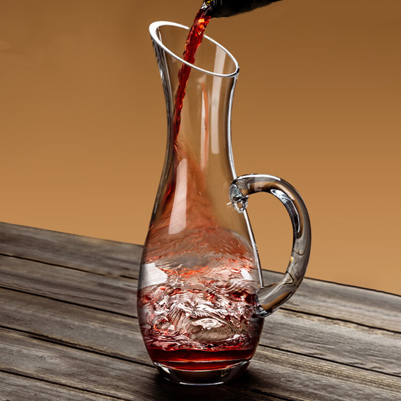 Wholesale household red wine and spirits decanters, high-end crystal glass wine dispensers, commercial light luxury high-end wine dispensers details Picture